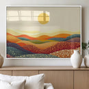 YAYOI KUSAMA Colorful Dot Art Landscape Canvas - Framed