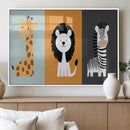 Boho Jungle Animal Nursery Wall Art Prints – Safari Decor