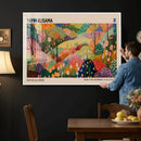 Yayoi Kusama Japanese Art Canvas Print, Abstract Art, Large