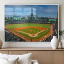 Wrigley Field Chicago Cubs Panoramic Canvas Print –