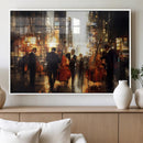 Abstract Jazz Art Wall Art Canvas Print – Colorful Musical