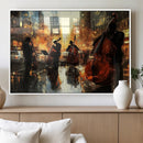 Jazz Wall Art Canvas Print – Colorful Musical Instrument
