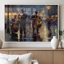 Afro Abstract Jazz Music Wall Art Canvas Print – Colorful