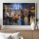 Colorful Jazz Wall Art - African American Music Canvas Print