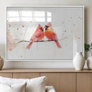 Cardinal Bird Canvas Wall Art - Male and Female Cardinal by MyGreatCanvas | Canvas Wall Art Prints | Photo Prints & Wall Decor