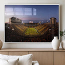 Iowa Hawkeyes Kinnick Stadium Wall Art Canvas Print, Framed