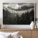 Moody Forest Wall Art – Framed Mountain Fog Canvas Artwork, by MyGreatCanvas | Canvas Wall Art Prints | Photo Prints & Wall Decor