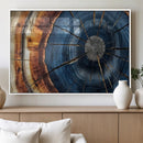 Framed Abstract Tree Ring Wall Art Print Natural Rustic Wood by MyGreatCanvas | Canvas Wall Art Prints | Photo Prints & Wall Decor