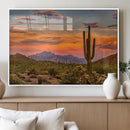 Saguaro Cactus Wall Art Canvas Print – Framed Arizona Sunset by MyGreatCanvas | Canvas Wall Art Prints | Photo Prints & Wall Decor