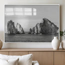 Coastal Wall Art – Framed Black White Ocean Canvas Artwork, by MyGreatCanvas | Canvas Wall Art Prints | Photo Prints & Wall Decor