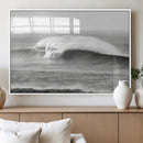 Monochrome Seascape Wall Art Canvas Print – Framed Surf Wave by MyGreatCanvas | Canvas Wall Art Prints | Photo Prints & Wall Decor