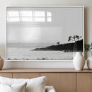 Surfer Cliffs Wall Art Canvas Print – Framed Black White by MyGreatCanvas | Canvas Wall Art Prints | Photo Prints & Wall Decor