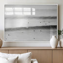 Black White Ocean Wall Art Canvas Print – Framed Coastal by MyGreatCanvas | Canvas Wall Art Prints | Photo Prints & Wall Decor