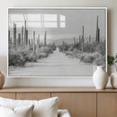 Winter Wall Art Canvas Print – Framed Cactus Path Art by MyGreatCanvas | Canvas Wall Art Prints | Photo Prints & Wall Decor