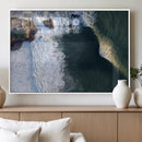Ocean Wave Wall Art – Aerial Coastal View Canvas Artwork, by MyGreatCanvas | Canvas Wall Art Prints | Photo Prints & Wall Decor