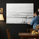 Surfer Silhouette Wall Art Canvas Print – Framed Calm Ocean by MyGreatCanvas | Canvas Wall Art Prints | Photo Prints & Wall Decor