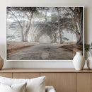 Cypress Tunnel Wall Art Canvas Print – Framed Misty Road Art by MyGreatCanvas | Canvas Wall Art Prints | Photo Prints & Wall Decor