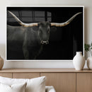 Longhorn Cattle Wall Art Canvas Print – Framed Texas Ranch by MyGreatCanvas | Canvas Wall Art Prints | Photo Prints & Wall Decor