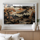 Modern Japanese Wall Art Canvas Print – Framed Abstract