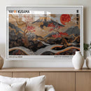 Mount Fuji Wall Art Canvas Print – Framed Abstract Mount