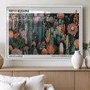 Modern Japanese Wall Art Canvas Print – Framed Abstract