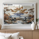 Modern Japanese Wall Art Canvas Print – Framed Abstract