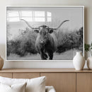 Longhorn Photography Wall Art Canvas Print – Framed Western by MyGreatCanvas | Canvas Wall Art Prints | Photo Prints & Wall Decor