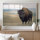 Bison Wall Art Canvas Print – Framed Buffalo American Bison
