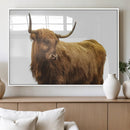 Highland Cow Wall Art Canvas Print – Framed Farmhouse Rustic by MyGreatCanvas | Canvas Wall Art Prints | Photo Prints & Wall Decor