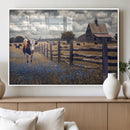 Texas Longhorn Canvas Wall Art Print – Framed Rustic Barn by MyGreatCanvas | Canvas Wall Art Prints | Photo Prints & Wall Decor