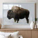 Bison Wall Art Canvas Print – Framed Western Wildlife