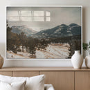 Mountain Landscape Wall Art Canvas Print – Framed Snowy by MyGreatCanvas | Canvas Wall Art Prints | Photo Prints & Wall Decor