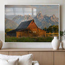 Rustic Barn Wall Art Canvas Print – Framed Grand Teton Park