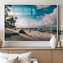 Tropical Beach Wall Art Canvas Print – Framed Ocean Waves by MyGreatCanvas | Canvas Wall Art Prints | Photo Prints & Wall Decor