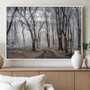 Winter Forest Wall Art Canvas Print – Framed Frosty Woodland by MyGreatCanvas | Canvas Wall Art Prints | Photo Prints & Wall Decor