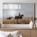 Western Cowboys Wall Art Canvas Print – Framed Rustic by MyGreatCanvas | Canvas Wall Art Prints | Photo Prints & Wall Decor