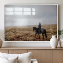 Cowboy Wall Art Canvas Print – Framed Western Ranch Scene by MyGreatCanvas | Canvas Wall Art Prints | Photo Prints & Wall Decor