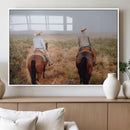 Cowboy Wall Art Canvas Print – Framed Western Ranch Scene by MyGreatCanvas | Canvas Wall Art Prints | Photo Prints & Wall Decor