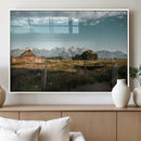 Rustic Farmhouse Wall Art Canvas Print – Framed Mountain by MyGreatCanvas | Canvas Wall Art Prints | Photo Prints & Wall Decor