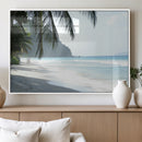 Tropical Beach Wall Art Canvas Print – Framed Serene Ocean by MyGreatCanvas | Canvas Wall Art Prints | Photo Prints & Wall Decor