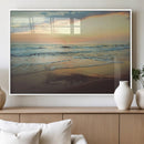 Sunset Seascape Wall Art Canvas Print – Framed Pastel Ocean by MyGreatCanvas | Canvas Wall Art Prints | Photo Prints & Wall Decor