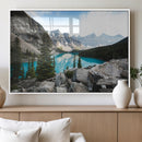 Canadian Rockies Wall Art Canvas Print – Framed Mountain by MyGreatCanvas | Canvas Wall Art Prints | Photo Prints & Wall Decor