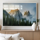 Wilderness Wall Art Canvas Print – Misty Forest Nature