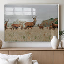 Rustic Deer Wall Art Canvas Print – Autumn Forest Woodland