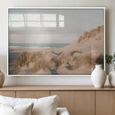 Beach Landscape Wall Art Canvas Print – Framed Sand Dune