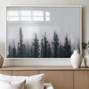 Foggy Forest Wall Art Canvas Print – Framed Misty Pines