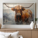 Scottish Highland Wall Art Canvas Print, Framed Longhorn Art by MyGreatCanvas | Canvas Wall Art Prints | Photo Prints & Wall Decor
