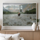 Wild Bison Wall Art Canvas Print, Majestic Mountain Pines by MyGreatCanvas | Canvas Wall Art Prints | Photo Prints & Wall Decor