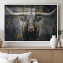 Rustic Bull Wall Art Canvas Print, Longhorn Wall Decor for by MyGreatCanvas | Canvas Wall Art Prints | Photo Prints & Wall Decor