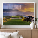 Pebble Beach Golf Wall Art Canvas Print – Iconic Coastal by MyGreatCanvas | Canvas Wall Art Prints | Photo Prints & Wall Decor